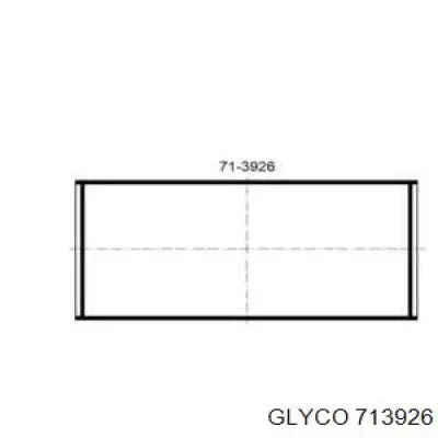 GL713926STD Glyco вкладиші колінвала, шатунні, комплект, стандарт (std)