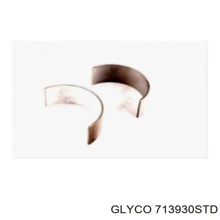 Купити 713930 Glyco Вкладиші коленвала шатунні