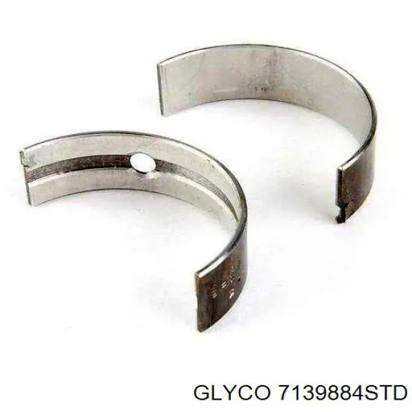 7139884STD Glyco вкладиші колінвала, шатунні, комплект, стандарт (std)
