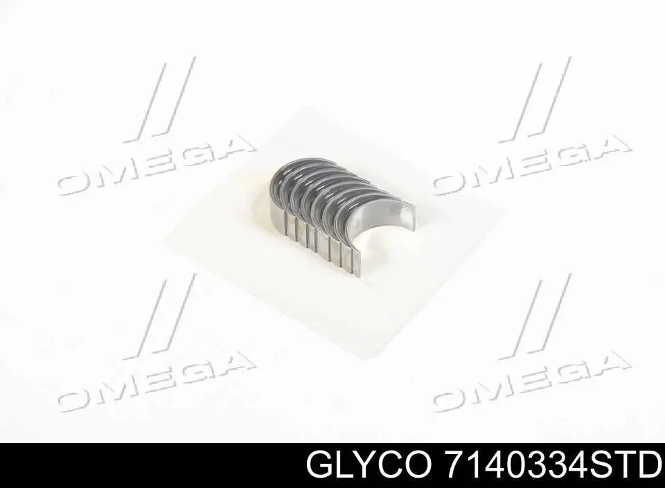 Купити 7140334STD Glyco Вкладиші коленвала шатунні