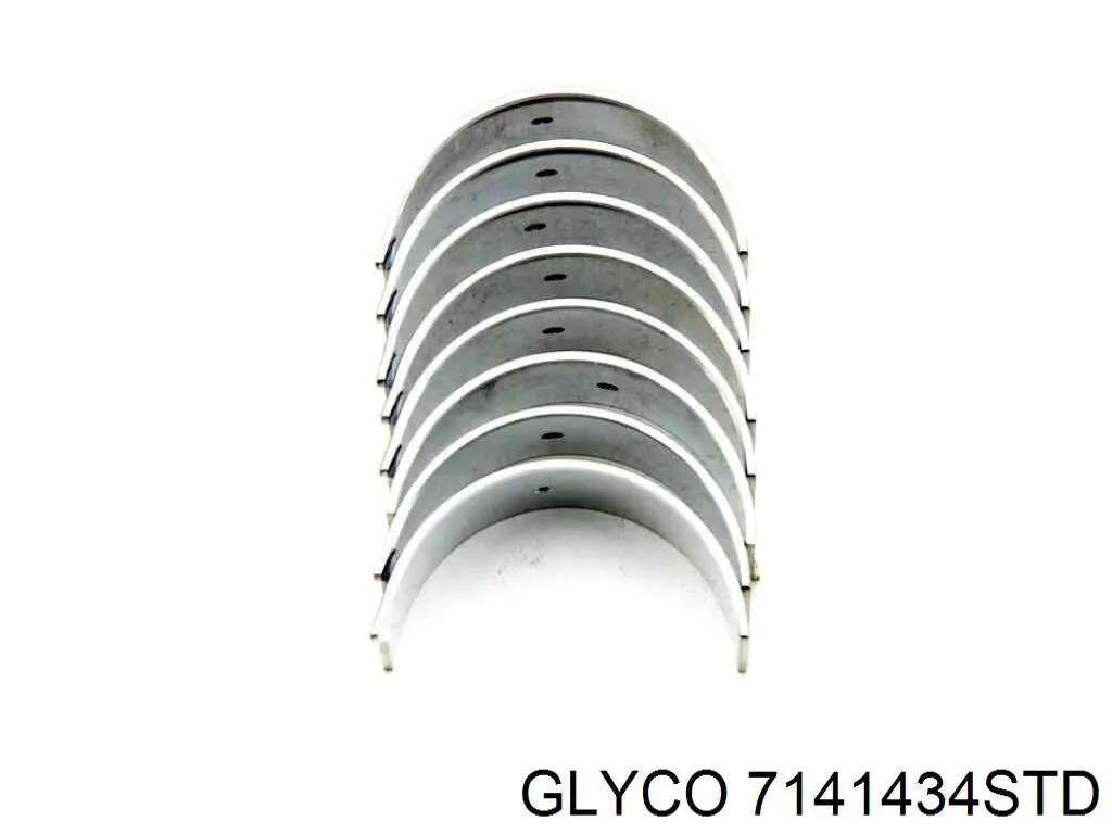 7141434STD Glyco вкладиші колінвала, шатунні, комплект, стандарт (std)
