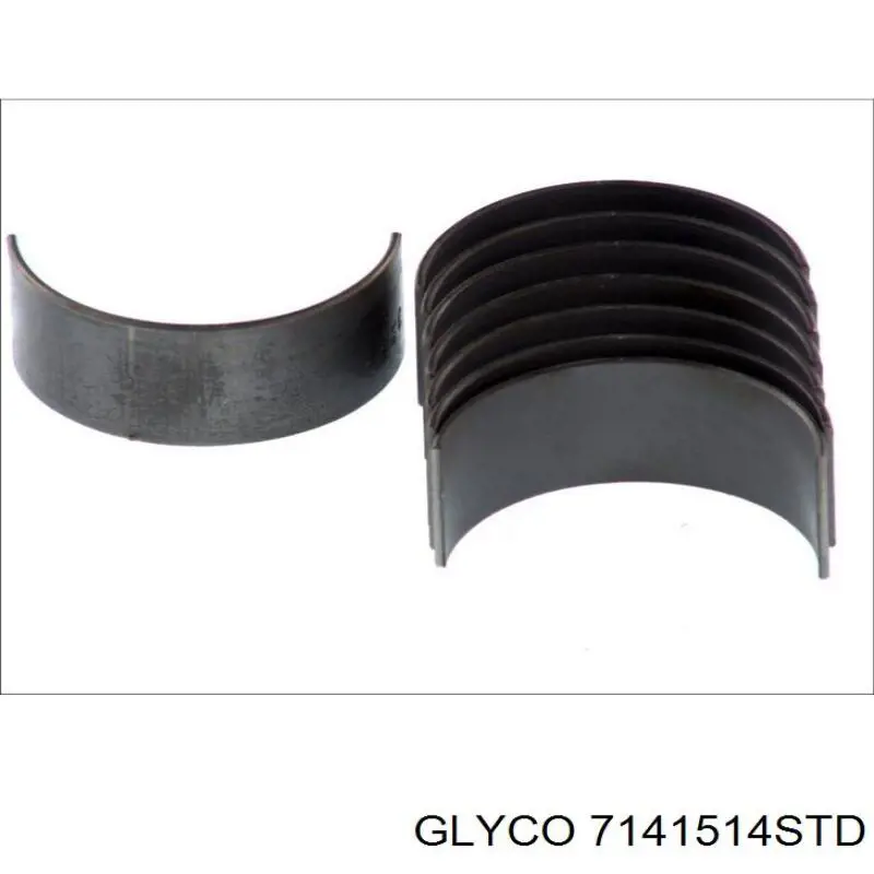 Шатунні вклалиші колінвала STD Glyco 7141514STD ціна, від 29.59 USD