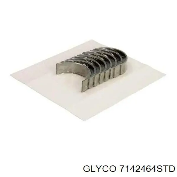 7142464STD Glyco вкладиші колінвала, шатунні, комплект, стандарт (std)