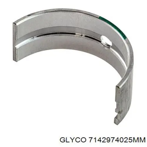 7142974025 Glyco Вкладиші коленвала, шатунні, комплект, 1-й ремонт (+0,25)