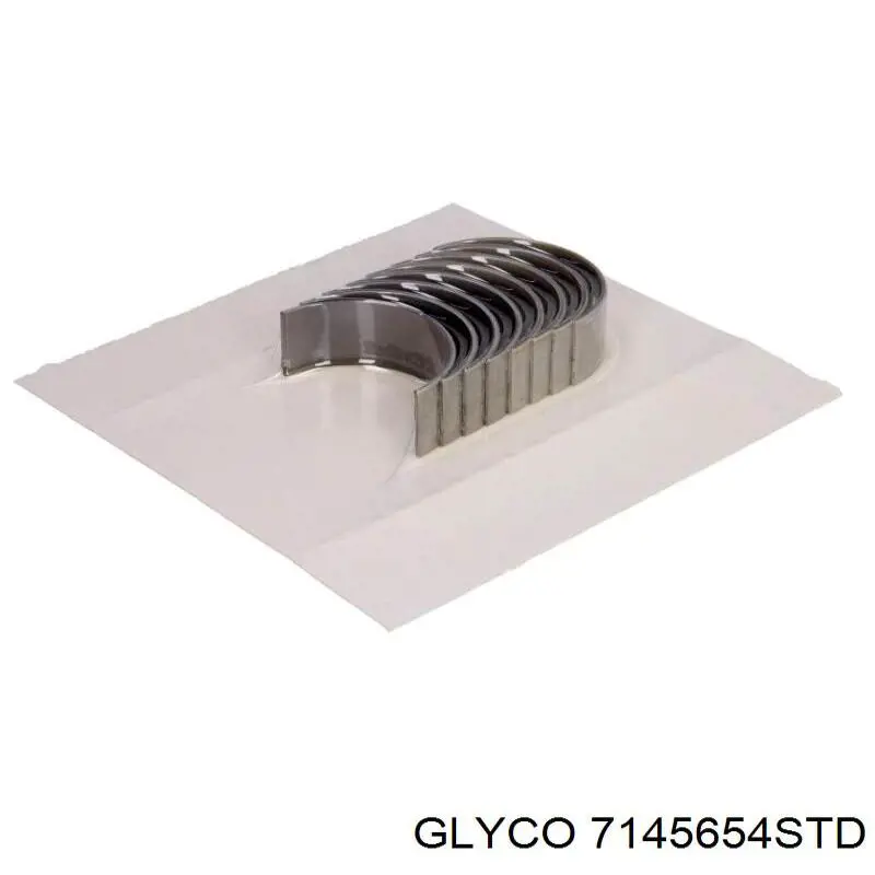 7145654STD Glyco вкладиші колінвала, шатунні, комплект, стандарт (std)