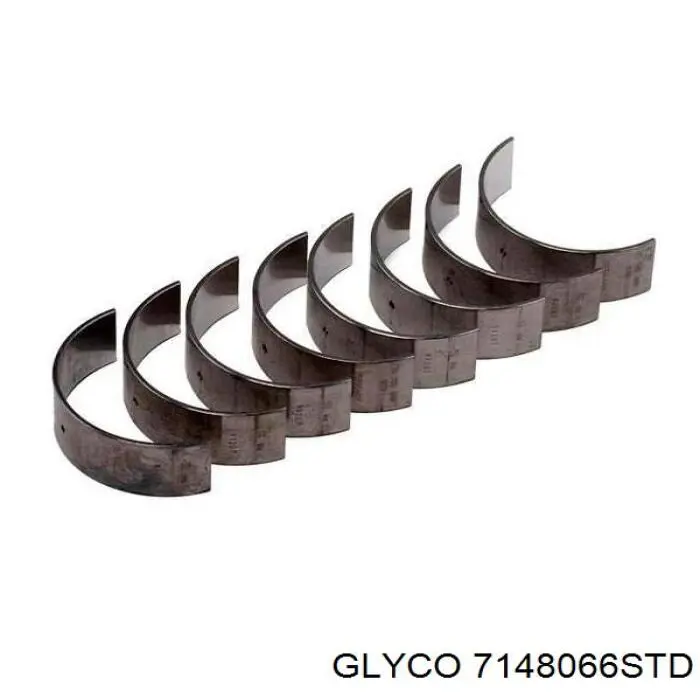 Купити 7148066STD Glyco Вкладиші коленвала шатунні