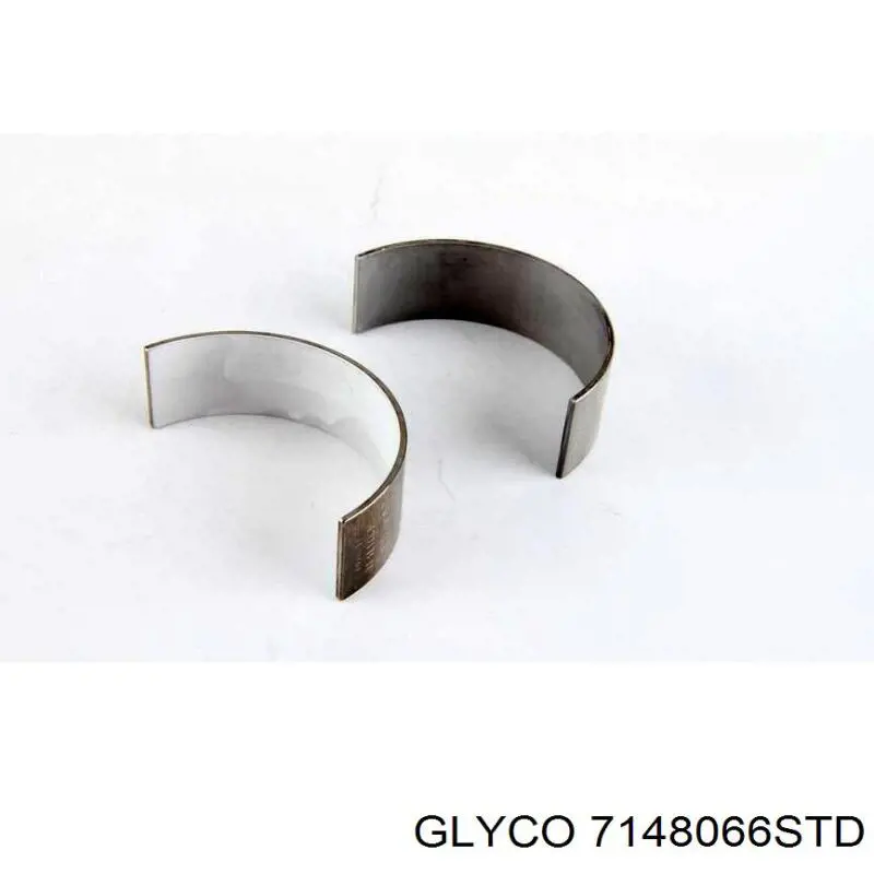 7148066STD Glyco вкладиші колінвала, шатунні, комплект, стандарт (std)