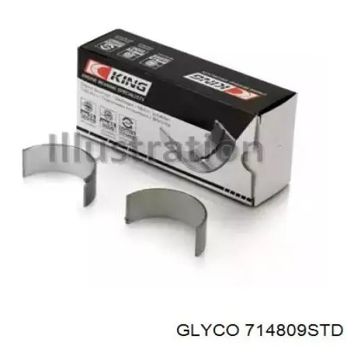 Шатунні вклалиші колінвала STD Glyco 714809STD ціна, від 23.96 USD