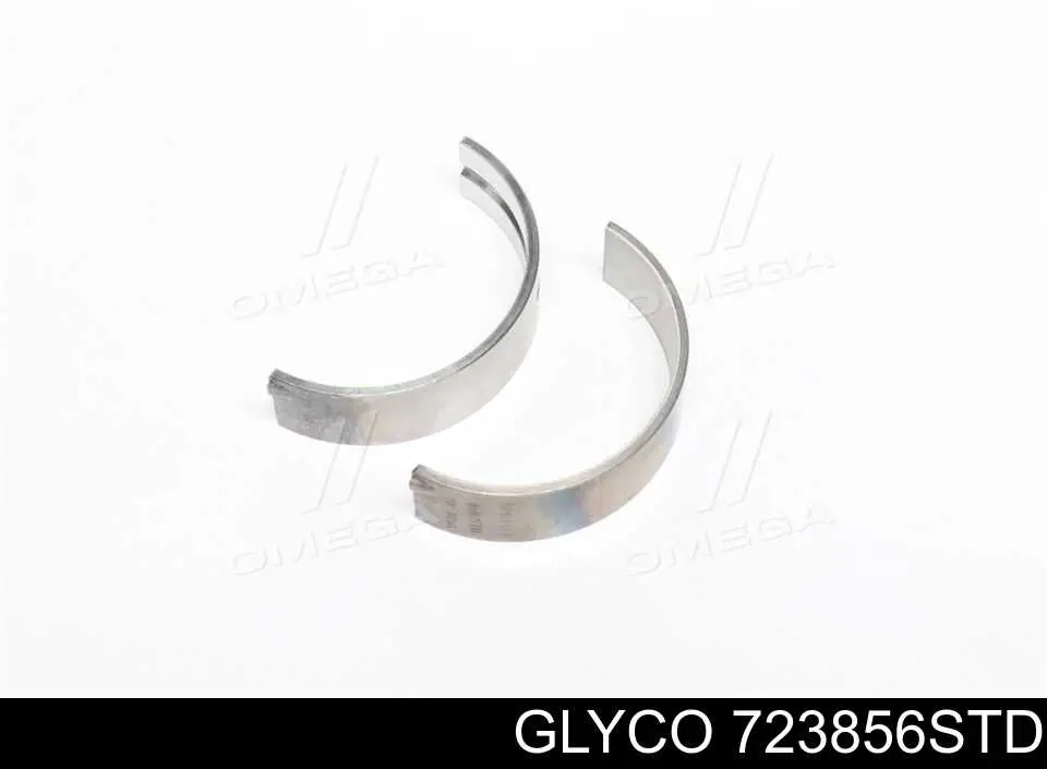 Вкладиші коленвала, корінні, комплект, стандарт (STD) Glyco 723856STD ціна, від 23.04 USD