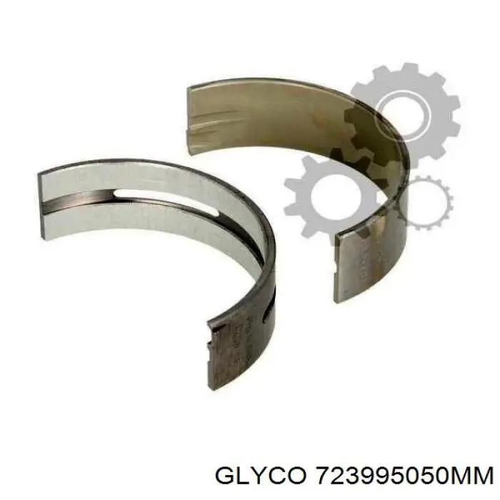 723995050MM Glyco вкладиші колінвала, корінні, комплект, 2-й ремонт (+0,50)