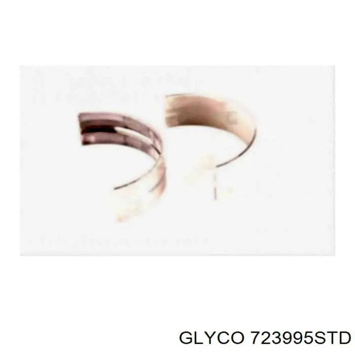 723995STD Glyco вкладиші колінвала, корінні, комплект, стандарт (std)