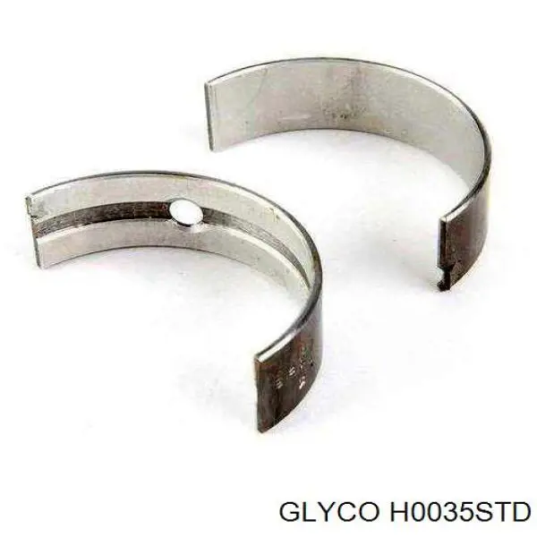 H0035STD Glyco вкладиші колінвала, корінні, комплект, стандарт (std)