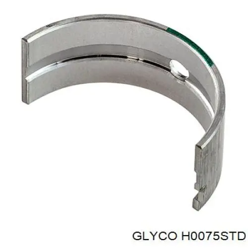 H0075STD Glyco вкладиші колінвала, корінні, комплект, стандарт (std)