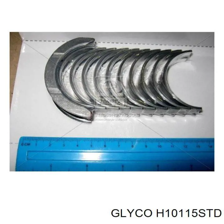 H10115STD Glyco вкладиші колінвала, корінні, комплект, стандарт (std)