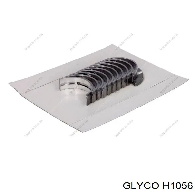 Вкладиші колінвала, корінні, комплект, стандарт (STD) H1056 Glyco