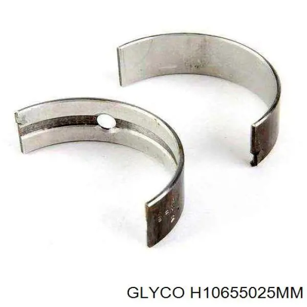 H10655025MM Glyco вкладиші колінвала, корінні, комплект, 1-й ремонт (+0,25)