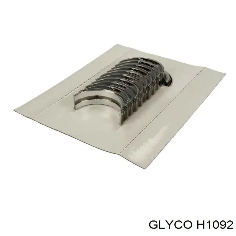 Вкладиші колінвала, корінні, комплект, 1-й ремонт (+0,25) H1092 Glyco