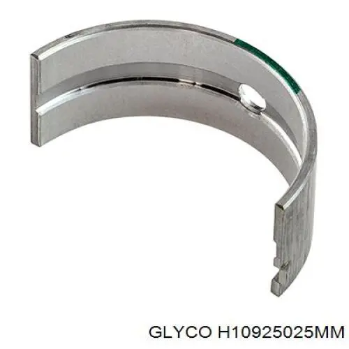 H10925025 Glyco вкладиші колінвала, корінні, комплект, 1-й ремонт (+0,25)