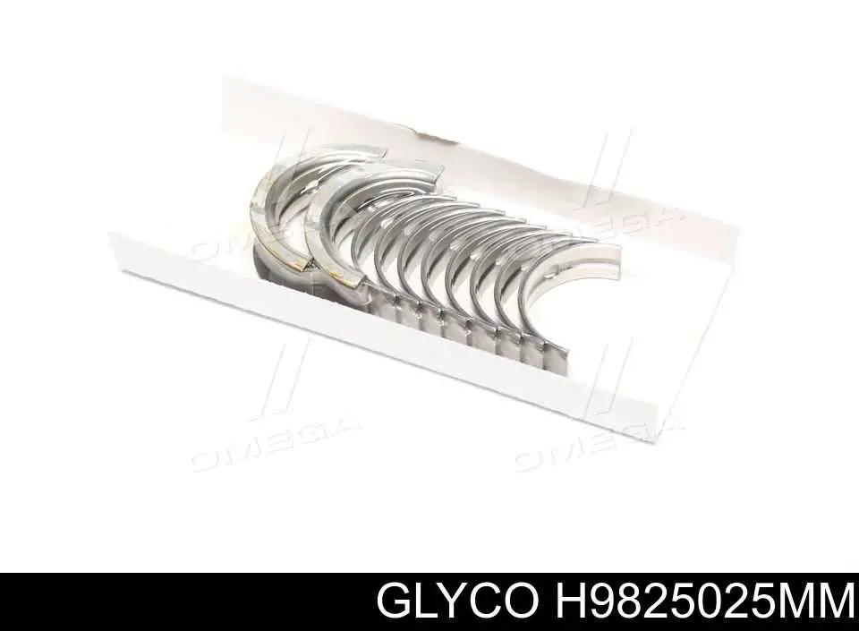 Купити H9825025 Glyco Вкладиші колінвала, корінні, комплект, 1-й ремонт (+0,25)