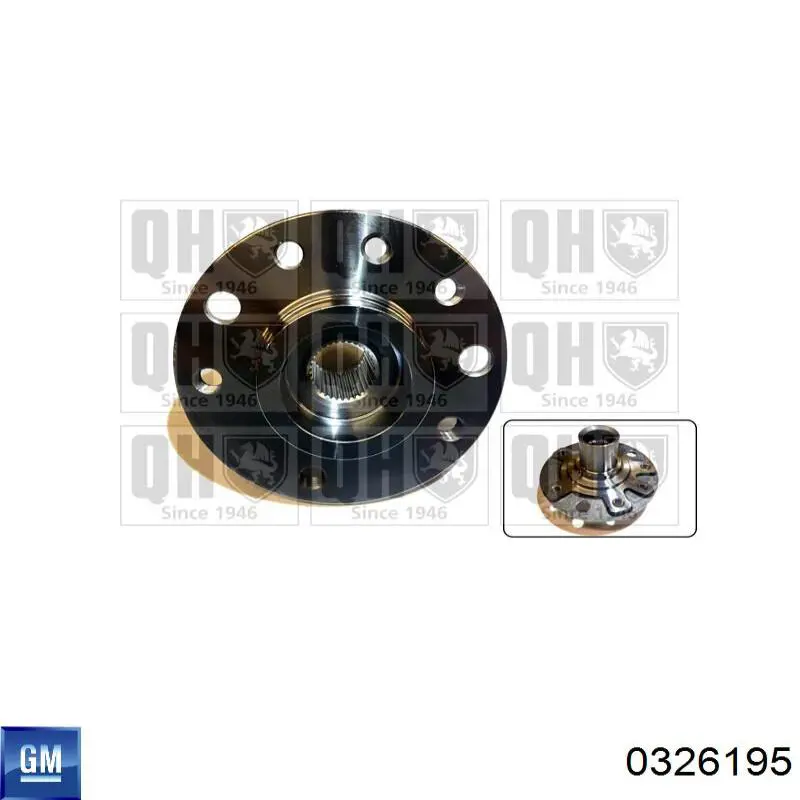 0326195 General Motors Маточина (передня)