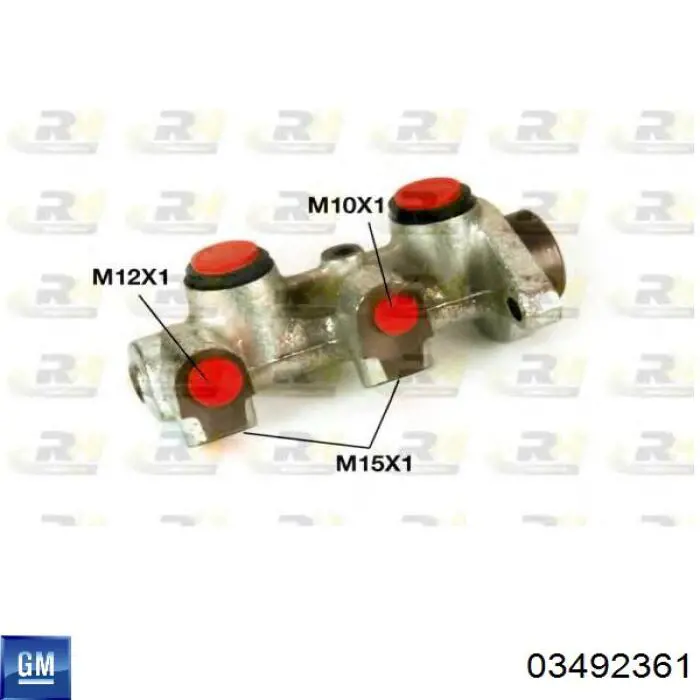 03492361 General Motors Циліндр гальмівний, головний