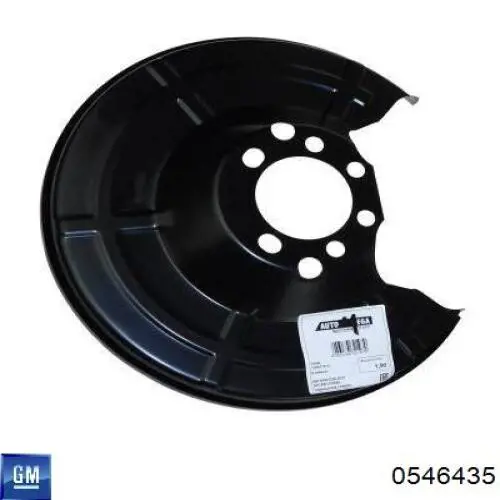 Захисний кожух гальмівного диска, заднього 0546435 General Motors