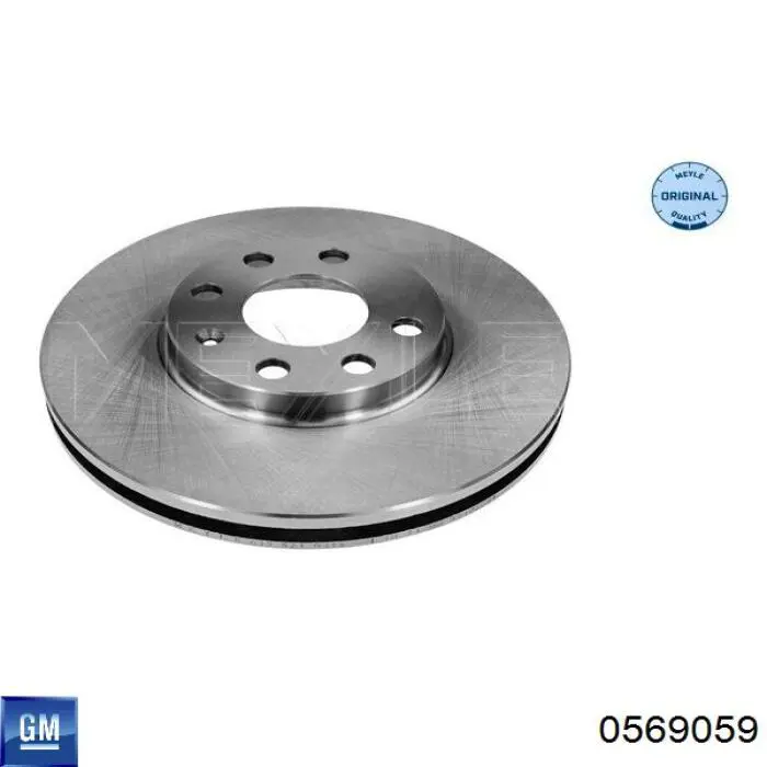 Диск переднього гальма General Motors 0569059 ціна, від 24.88 USD