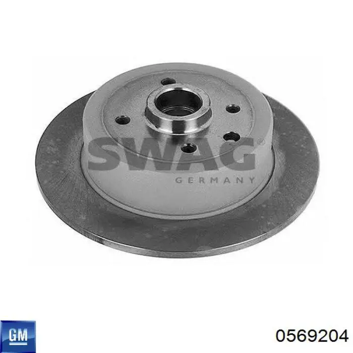 Купити 0569204 General Motors Диск заднього гальма