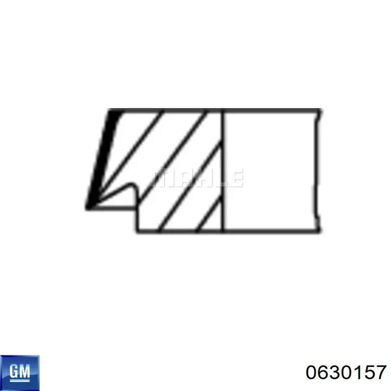 Кільця поршневі на 1 циліндр, STD. General Motors 0630157 ціна, від 15.18 USD