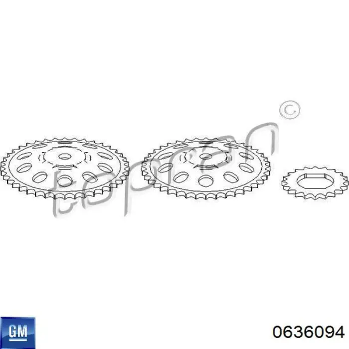 Зірочка приводу коленвала двигуна General Motors 93169178 ціна, від 42.31 USD