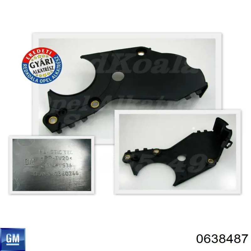 Захист ременя ГРМ, нижній Opel 0638487 ціна, від 3.97 USD