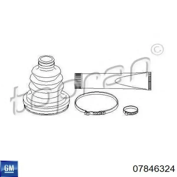 Купити 0374093 Opel Пильник шарніра кутових швидкостей внутрішній передній