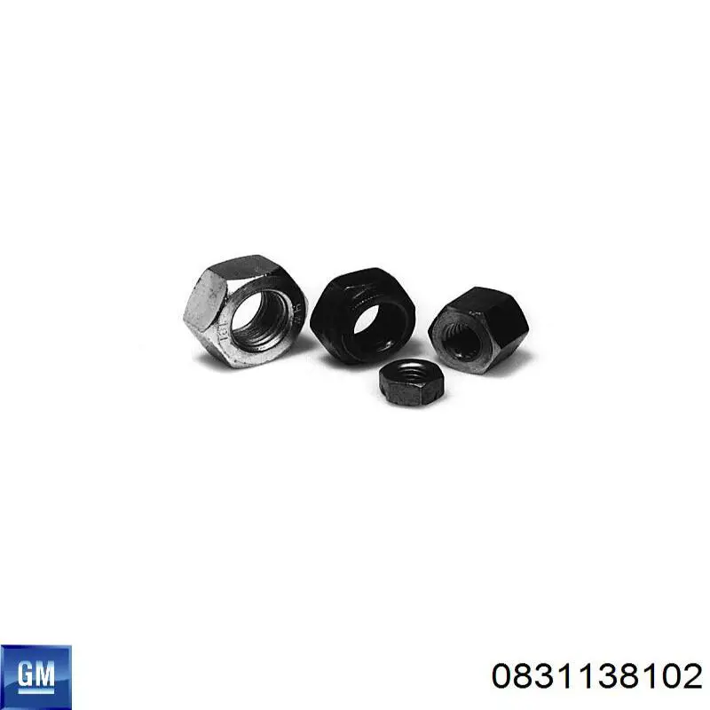 Купити 94515068 Opel Гайка кріплення приймальної труби глушника (штанів)