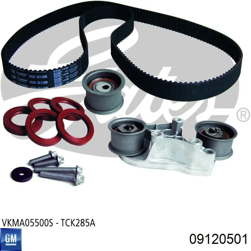 Комплект ГРМ General Motors 09120501 ціна, від 201.28 USD