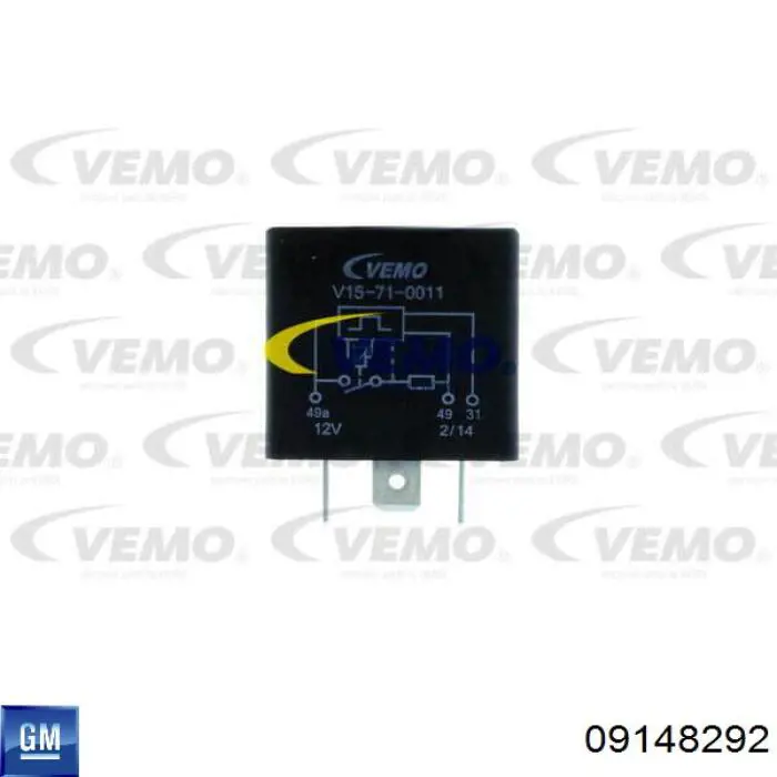 Реле поворотів 09148292 General Motors