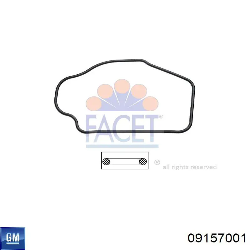 Прокладка термостата General Motors 09157001 ціна, від 0.98 USD
