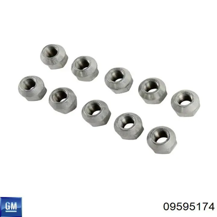 Купити 09595174 General Motors Колісні гайки