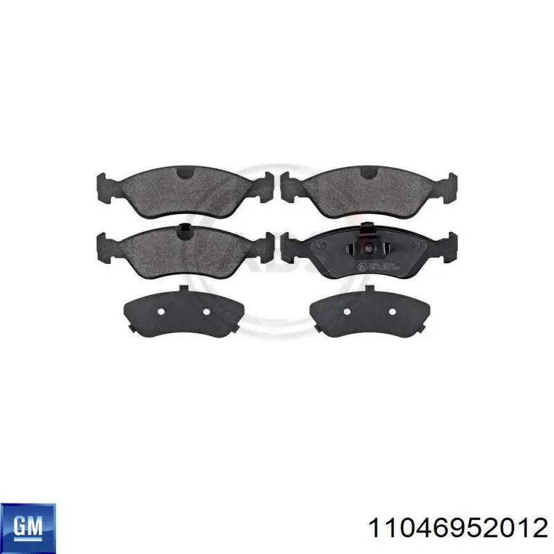 Гальмівні колодки General Motors 11046952012 ціна, від 11.29 USD