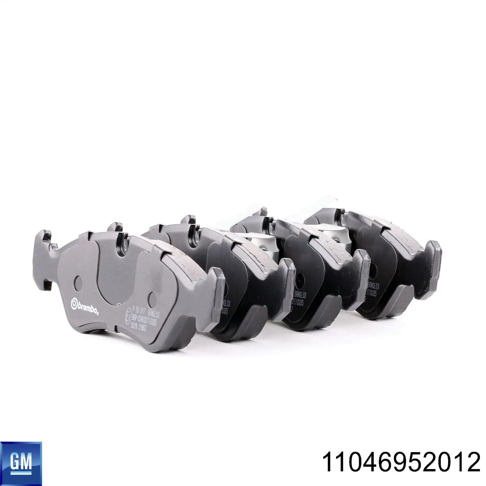 11046952012 General Motors Передні гальмівні колодки