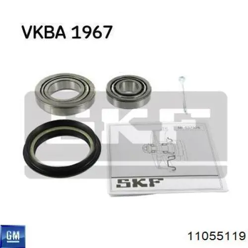 Підшипник задньої маточини зовнішній General Motors 11055119 ціна, від 4.43 USD
