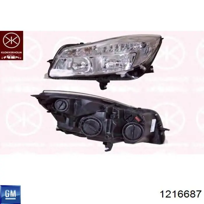 Фара дальнього світла в зборі General Motors 1216687 ціна, від 150.62 USD