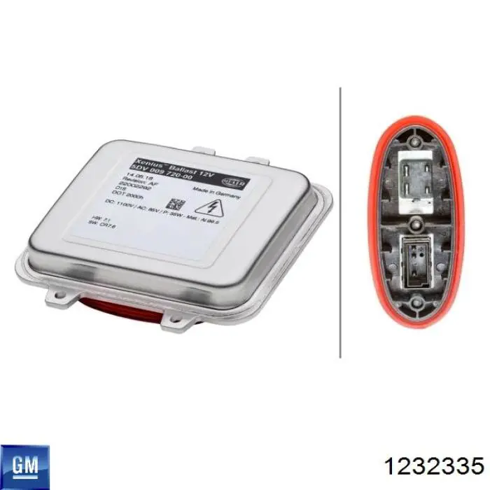 1232335 General Motors Блок розпалювання, ксенон
