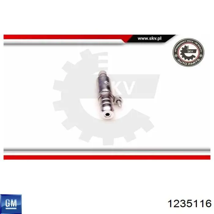 Клапан електромагнітний положення (фаз) распредвала, лівий General Motors 1235116 ціна, від 25.40 USD