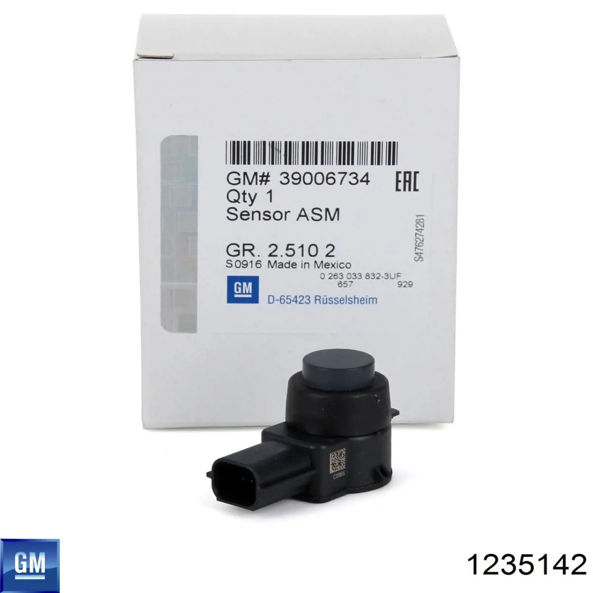 Купити 1235142 General Motors Датчик сигналізації паркування (парктронік), задній