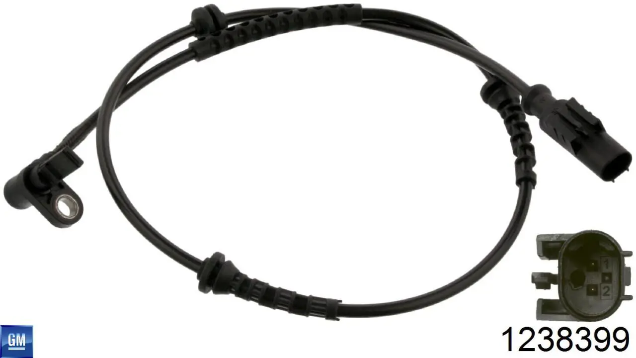 Купити 1238399 General Motors Датчик АБС (ABS) передній
