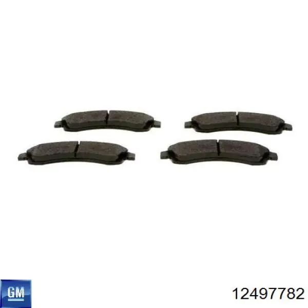 Купити 12497782 General Motors Колодки гальмівні передні, дискові