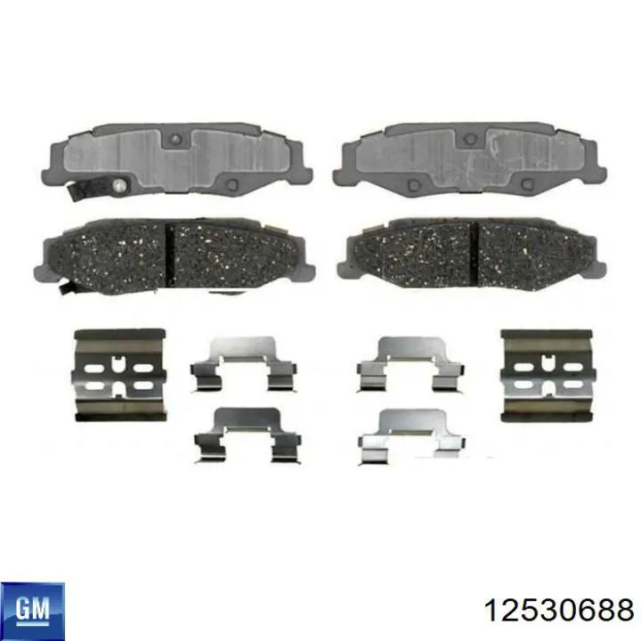 19259589 General Motors Колодки гальмівні задні, дискові