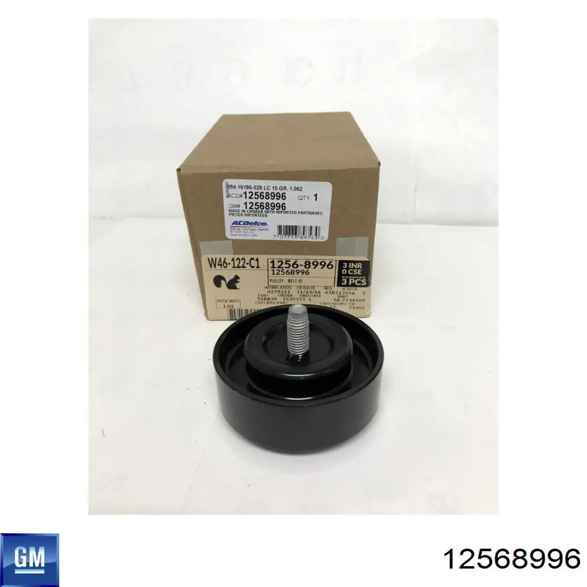 12568996 General Motors Ролик приводного ременя, паразитний