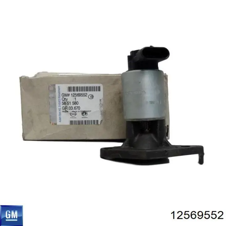 12569552 General Motors Клапан рециркуляції відпрацьованих газів EGR