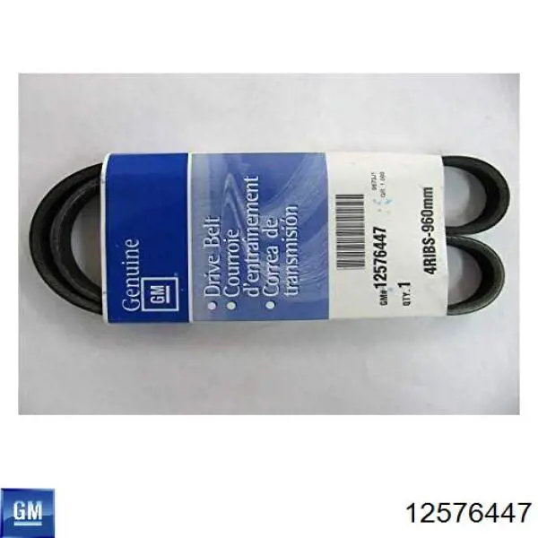 Ремінь генератора 12576447 General Motors